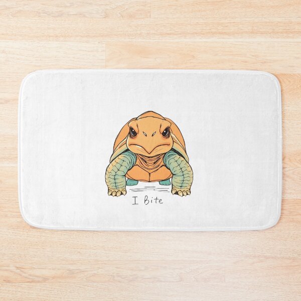 Item preview, Grumpy Turtle "I Bite" Sticker – Funny and Fierce designed and sold by enerjik.