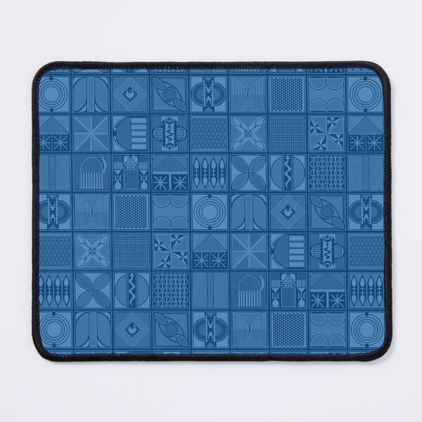 Item preview, Blue Yoruba Adire Pattern "Ibadan Dum" | African Indigo Tribal Print Fabric & Design designed and sold by FreiherrPK.