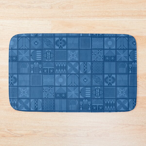 Item preview, Blue Yoruba Adire Pattern "Ibadan Dum" | African Indigo Tribal Print Fabric & Design designed and sold by FreiherrPK.