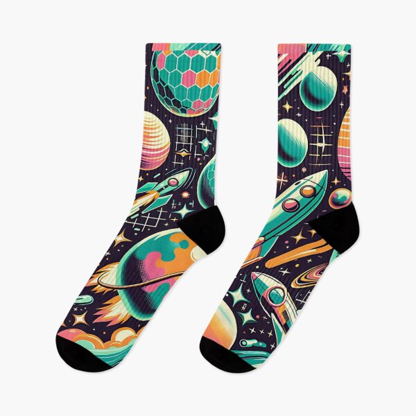 Item preview, Retro Cosmic Pattern - Vibrant Space Design designed and sold by Belarte.shop.
