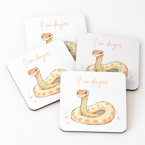 Item preview, Fierce Snake "I Am Danger" Sticker – Bold and Striking designed and sold by enerjik.