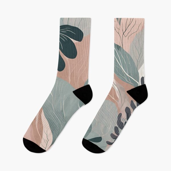 Item preview, Serene Botanical Garden - Soft Pastel Leaves designed and sold by Line in Bloom.
