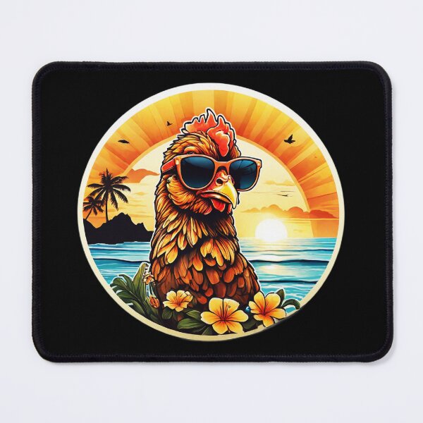 Item preview, Cool Chick with Sunglasses on a Hawaii Beach with Orchids designed and sold by NautiChic.