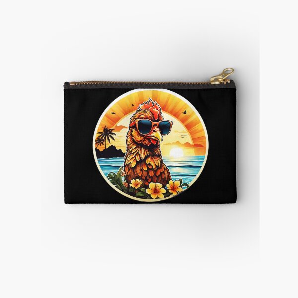 Item preview, Cool Chick with Sunglasses on a Hawaii Beach with Orchids designed and sold by NautiChic.