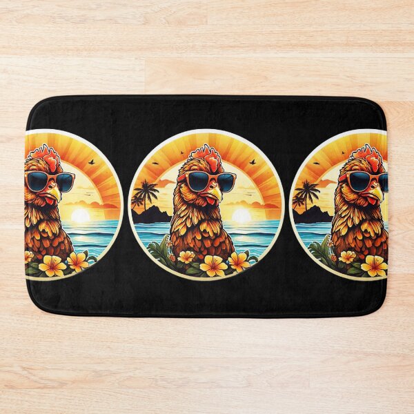 Item preview, Cool Chick with Sunglasses on a Hawaii Beach with Orchids designed and sold by NautiChic.