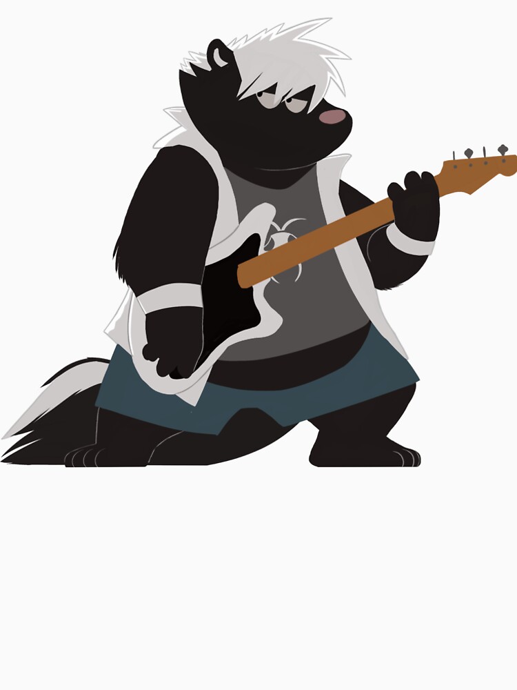 Thumbnail 6 von 6, Premium T-Shirt, Gunther Skunk Bassist designt und verkauft von RodneyBearArts.