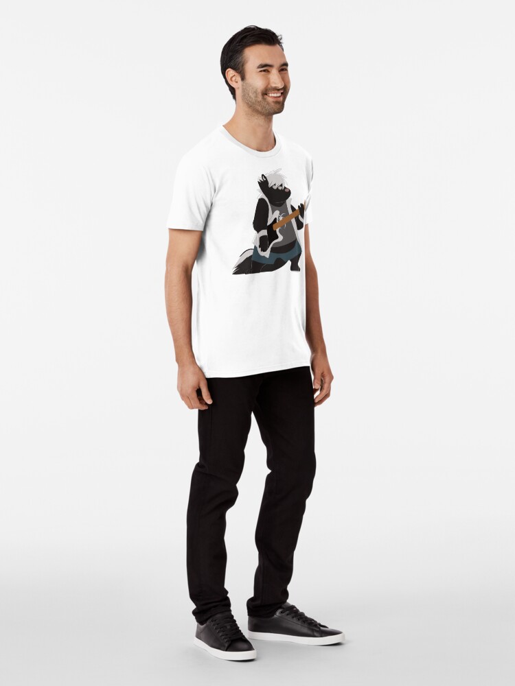 Thumbnail 3 von 6, Premium T-Shirt, Gunther Skunk Bassist designt und verkauft von RodneyBearArts.