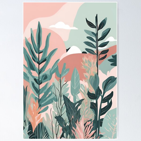 Item preview, Abstract Botanical - Modern Nature Art designed and sold by Line in Bloom.