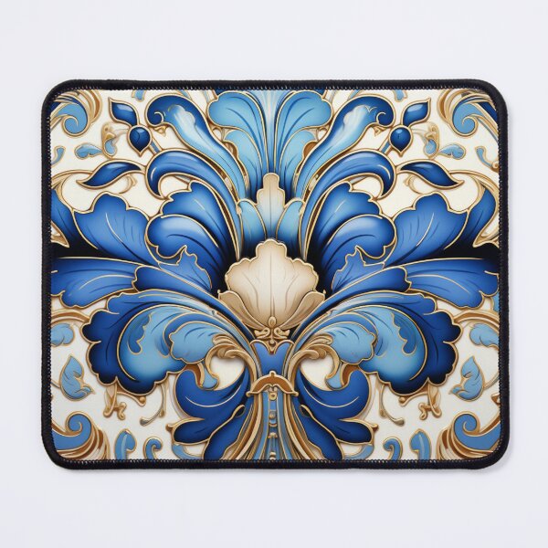 Item preview, Blue and Gold Mediterranean Inspired Illustration designed and sold by Strawflower Oasis.