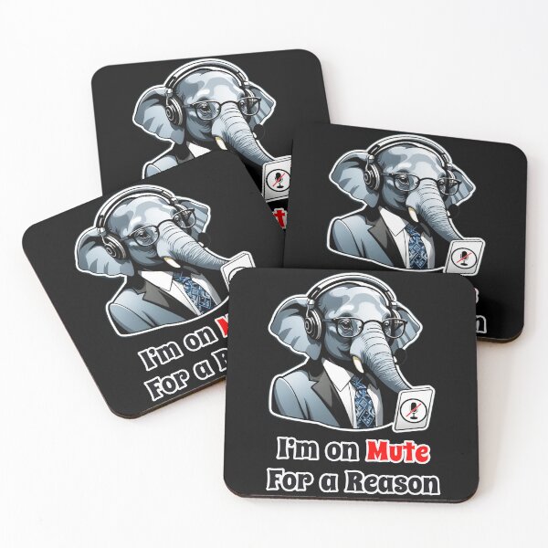 Item preview, CEO Office Elephant Funny Corporate Design - I Am on Mute for a Reason designed and sold by Ridiculam Toga.
