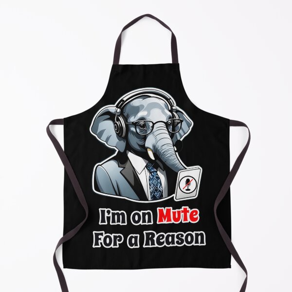 Item preview, CEO Office Elephant Funny Corporate Design - I Am on Mute for a Reason designed and sold by Ridiculam Toga.
