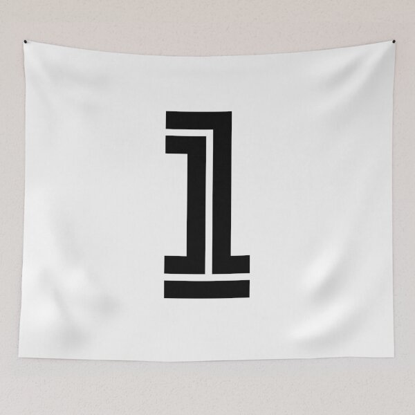 Item preview, No. 1 / Player Number One / Football Player Number 1 (Black) designed and sold by STUDIO-72.