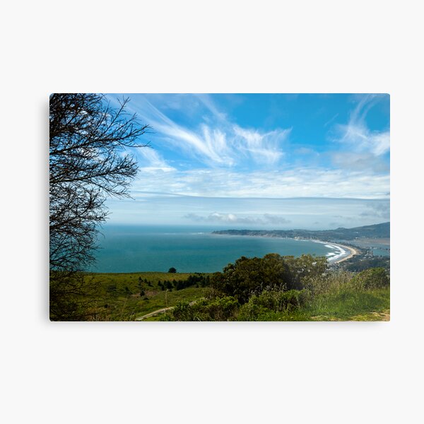 Stinson Beach CA under blue skies Metal Print
