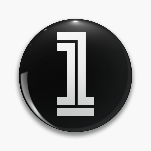 Item preview, No. 1 / Player Number One / Football Player Number 1 (White on Black) designed and sold by STUDIO-72.