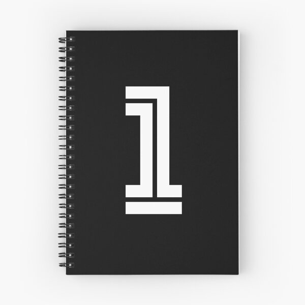 Item preview, No. 1 / Player Number One / Football Player Number 1 (White on Black) designed and sold by STUDIO-72.