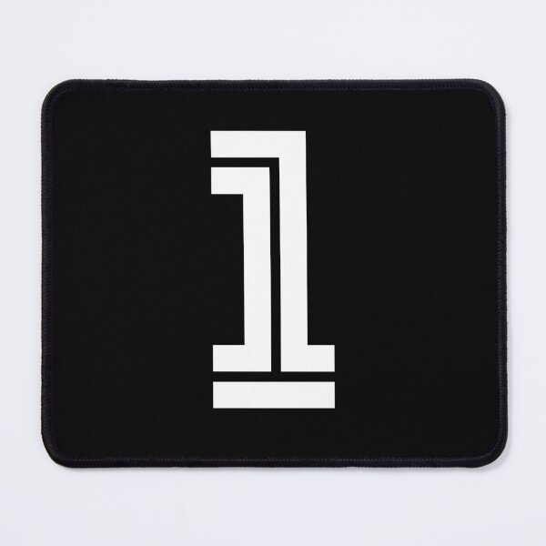 Item preview, No. 1 / Player Number One / Football Player Number 1 (White on Black) designed and sold by STUDIO-72.