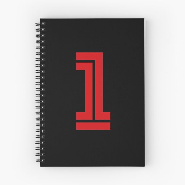 Item preview, No. 1 / Player Number One / Football Player Number 1 (Red on Black) designed and sold by STUDIO-72.