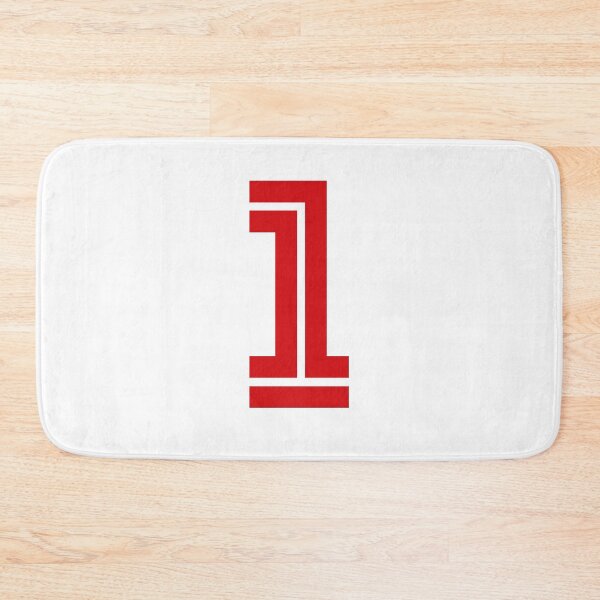 Item preview, No. 1 / Player Number One / Football Player Number 1 (Red) designed and sold by STUDIO-72.