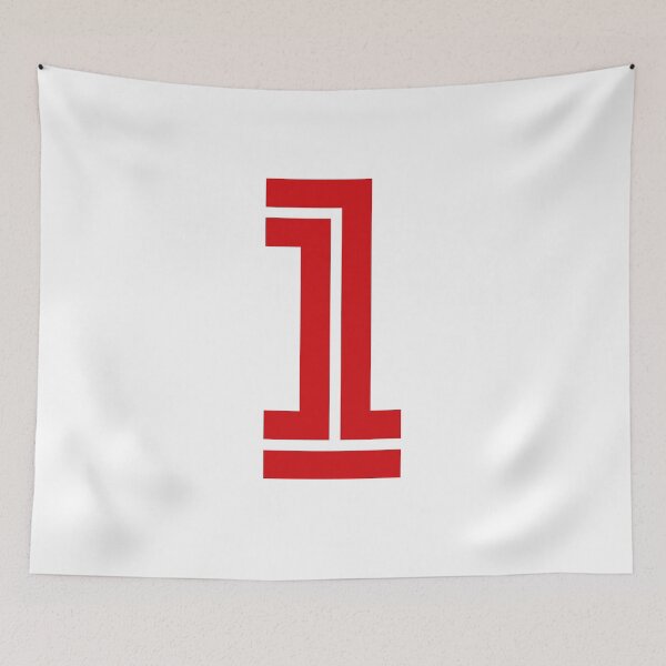 Item preview, No. 1 / Player Number One / Football Player Number 1 (Red) designed and sold by STUDIO-72.