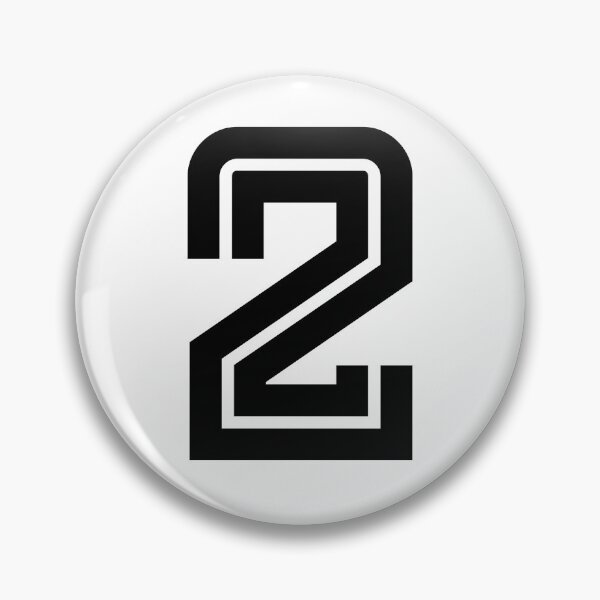 Item preview, No. 2 / Player Number Two / Football Player Number 2 (Black) designed and sold by STUDIO-72.