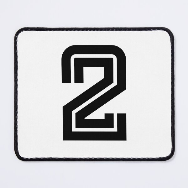 Item preview, No. 2 / Player Number Two / Football Player Number 2 (Black) designed and sold by STUDIO-72.