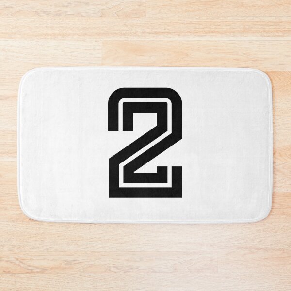 Item preview, No. 2 / Player Number Two / Football Player Number 2 (Black) designed and sold by STUDIO-72.