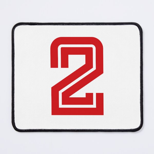 Item preview, No. 2 / Player Number Two / Football Player Number 2 (Red) designed and sold by STUDIO-72.