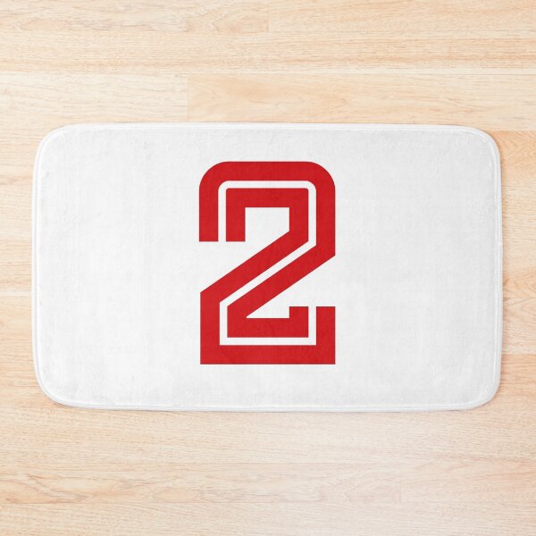 Item preview, No. 2 / Player Number Two / Football Player Number 2 (Red) designed and sold by STUDIO-72.