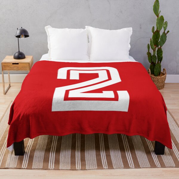 Item preview, No. 2 / Player Number Two / Football Player Number 2 (White on Red) designed and sold by STUDIO-72.