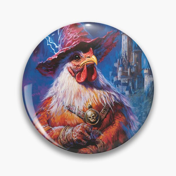 Item preview, Dark Fantasy Wizard Chicken Rooster designed and sold by RockFireMerch.