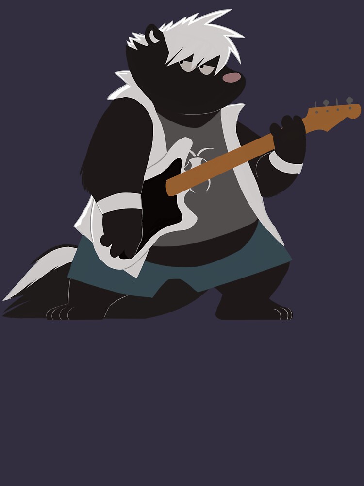 Thumbnail 3 von 3, Racerback Tank Top, Gunther Skunk Bassist designt und verkauft von RodneyBearArts.