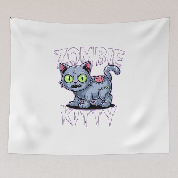 Item preview, zombie kitty designed and sold by Mateusz Majcherek.