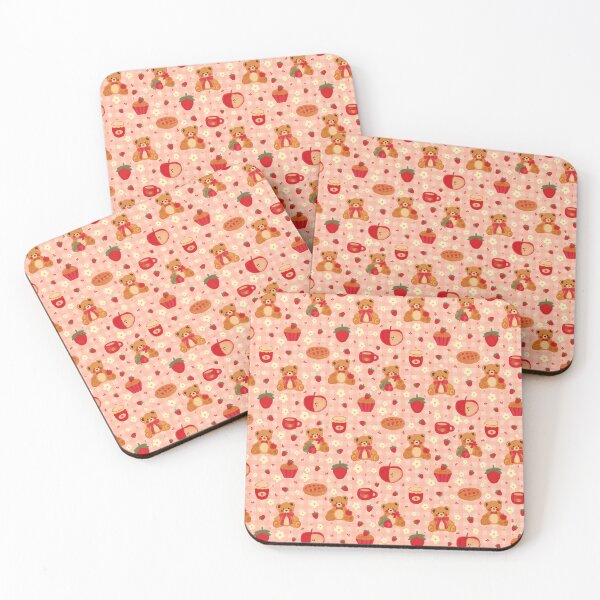 Item preview, Strawberry teddy bear picnic  designed and sold by Osaseredesigns.