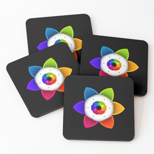 Item preview, ⚫️ Awareness Eye Flower | Sacred Compass | Clean Black Fill_FIT designed and sold by Re.SOURCE.
