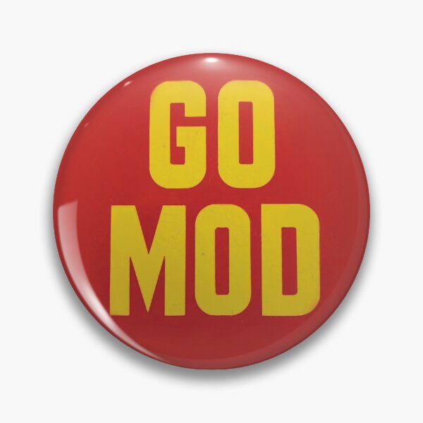 Item preview, Go Mod - Original 1960's Mod movement, mod culture badge. designed and sold by retropetrol.