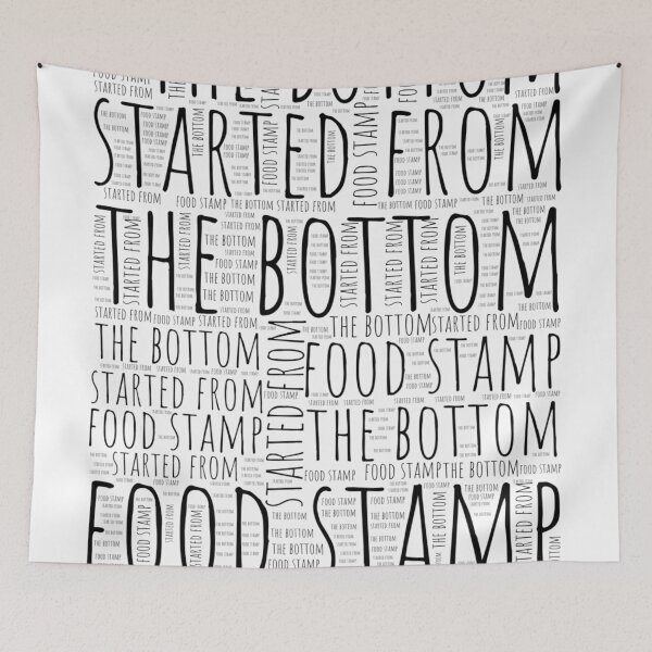 Item preview, Started from the Food Stamp – Motivational Hustle Design designed and sold by GGtiger.