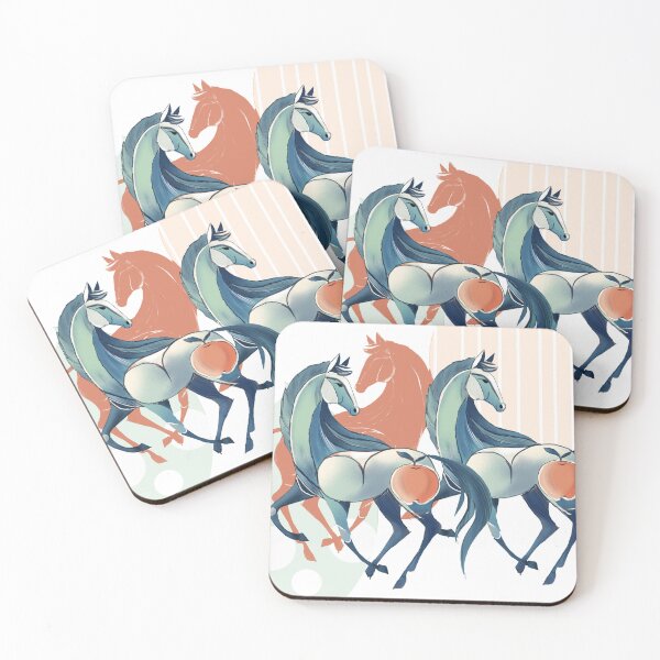 Item preview, Unique horses illustration designed and sold by LeraKirci.