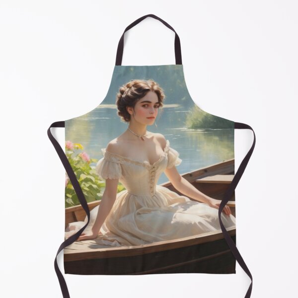 Item preview, Impressionist Beauty Victorian Woman in a Riverboat designed and sold by BlareBlare.