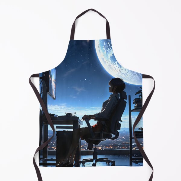 Item preview, Overtime Under the Moon – The All-Nighter Grind designed and sold by pixelated_echoes.