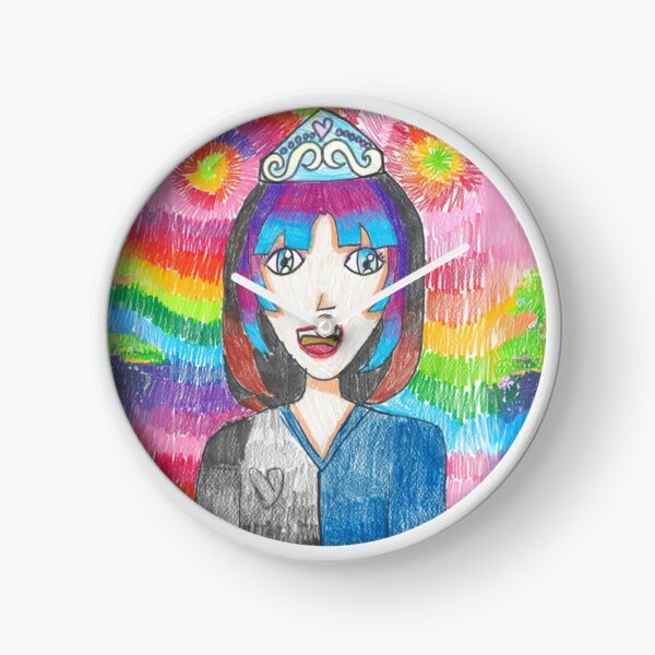 Item preview, Young woman with multicolored hair designed and sold by Printastic8Shop.