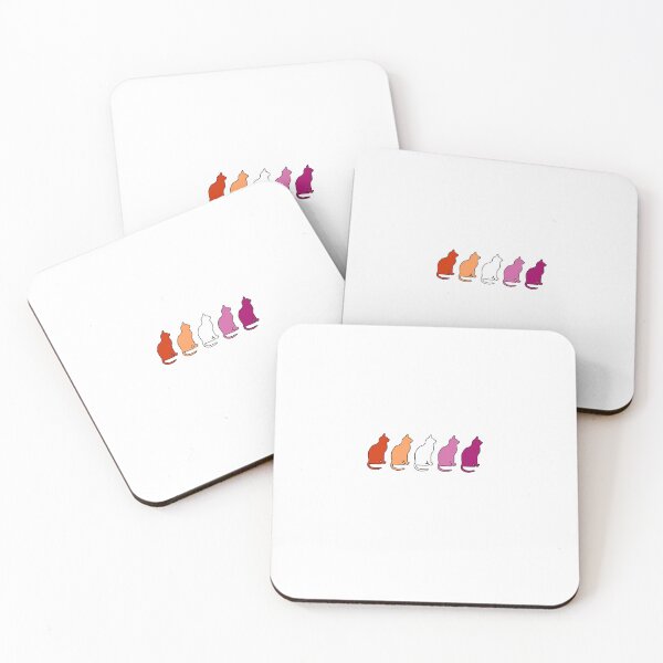 Item preview, Pride Lesbian Flag cat Cute Adorable Lesbian Subtle Art designed and sold by House Sparrow.