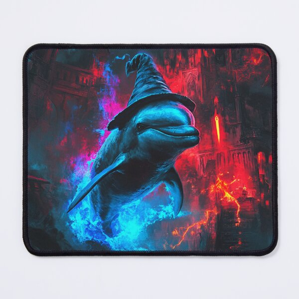 Item preview, Dark Fantasy Dolphin Mage designed and sold by RockFireMerch.