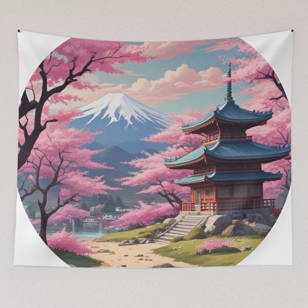 Item preview, Japan landscape designed and sold by Only Good Vibes.