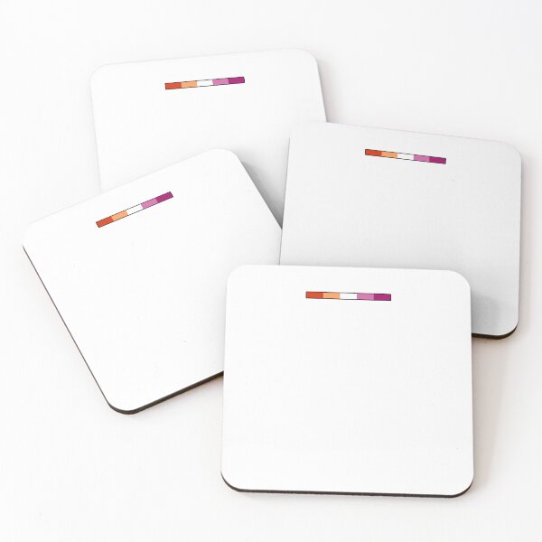 Item preview, Pride Lesbian Flag strip Cute Adorable Lesbian Subtle Art designed and sold by House Sparrow.