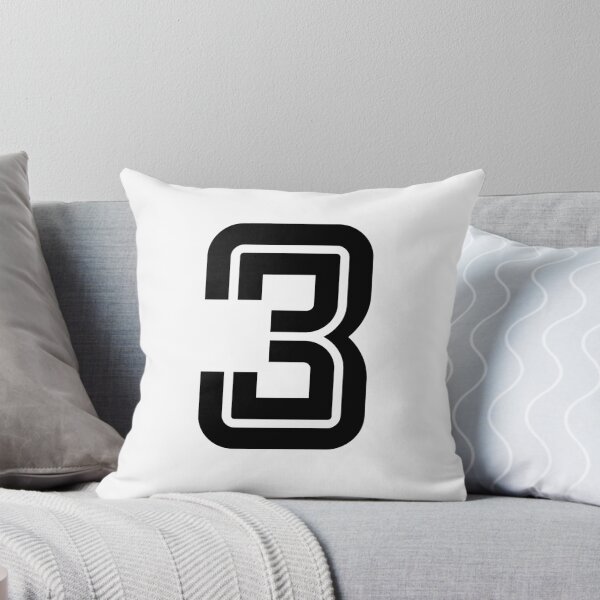 Item preview, No. 3 / Player Number Three / Football Player Number 3 (Black) designed and sold by STUDIO-72.