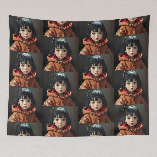Item preview, Girl 3d Art Monster Wallpaper Design Cute  designed and sold by ART ATTACK ZONE.