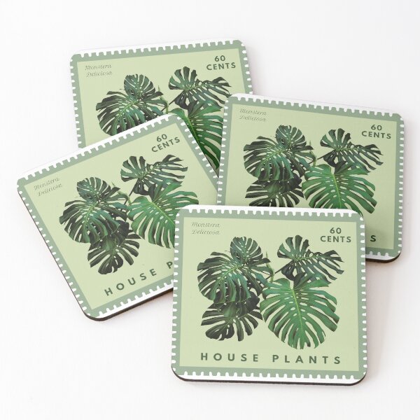 Aperçu de l'œuvre Timbre-poste Monstera créée et vendue par Green Plantessa.
