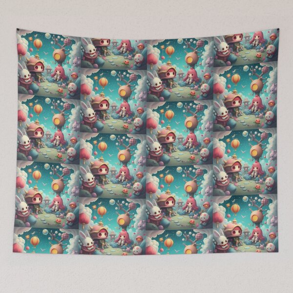 Item preview, Scene 3d Art Monster Wallpaper Design Cute  designed and sold by ART ATTACK ZONE.