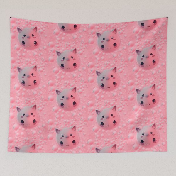 Item preview, Pink 3d Art Monster Wallpaper Design Cute  designed and sold by ART ATTACK ZONE.