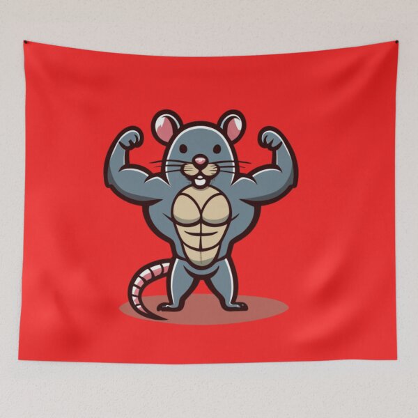 Item preview, muscular rat designed and sold by 123ks.